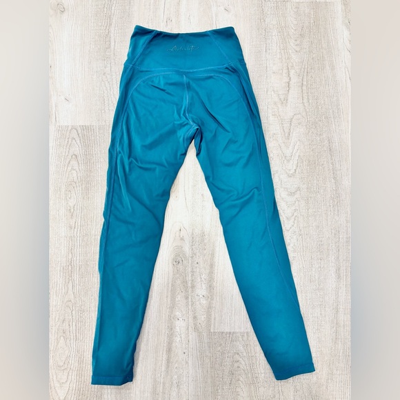 Alphalete Pulse Surge Leggings High-Waist Teal Green Size Small - Picture 4 of 6